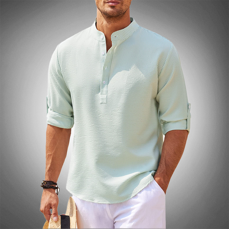 Charleston Contemporary Henley-skjorta