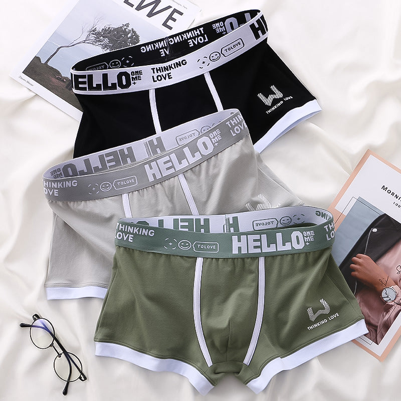 3x Tropiska HELLO Boxershorts i Bomull