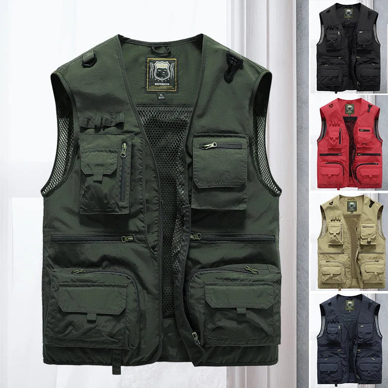 Breathable Cargo Vest för Varma Dagar