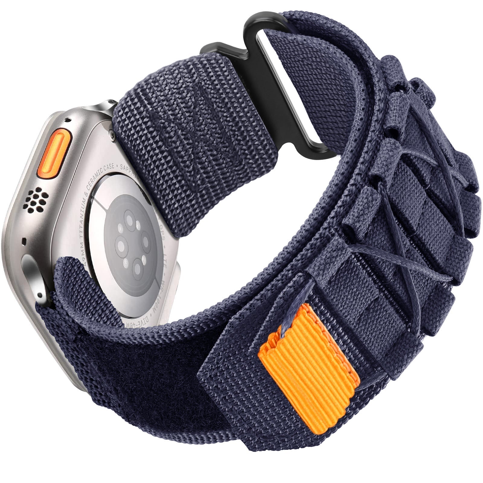 Nylon Canvas Loop Kardborrband för Apple Watch