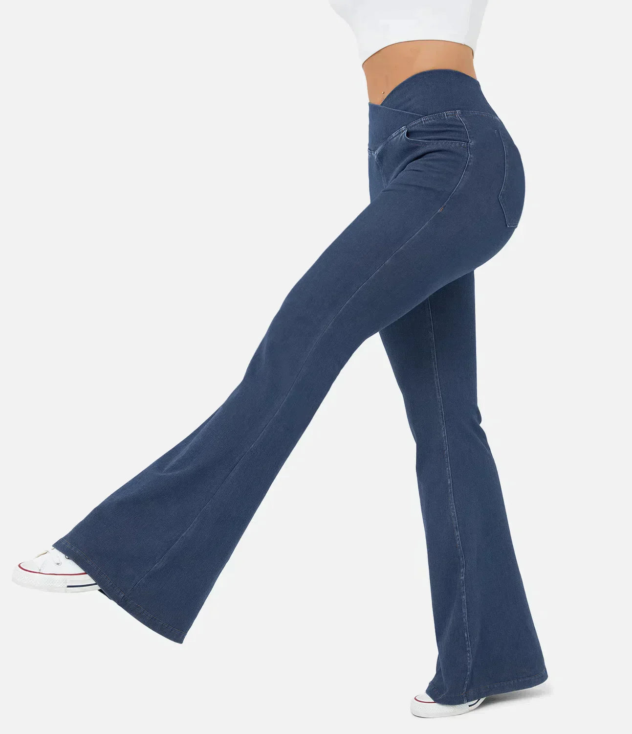 Clara - Elastiska jeans med hög midja