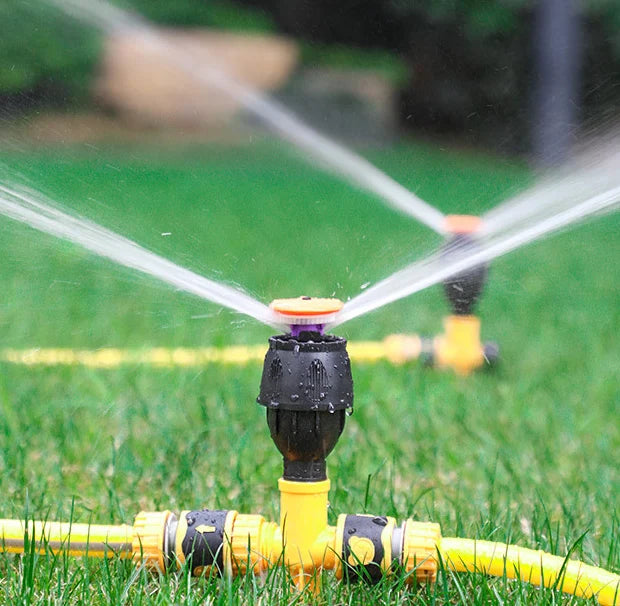 360° Rotation Auto Bevattningssystem Trädgård Gräsmatta Sprinkler Uteplats,Täckningsdiameter 65ft