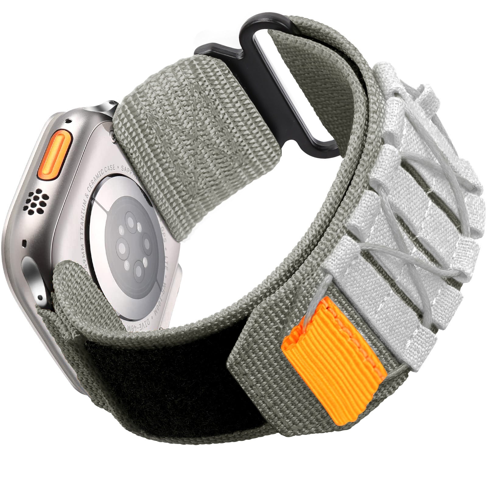 Nylon Canvas Loop Kardborrband för Apple Watch