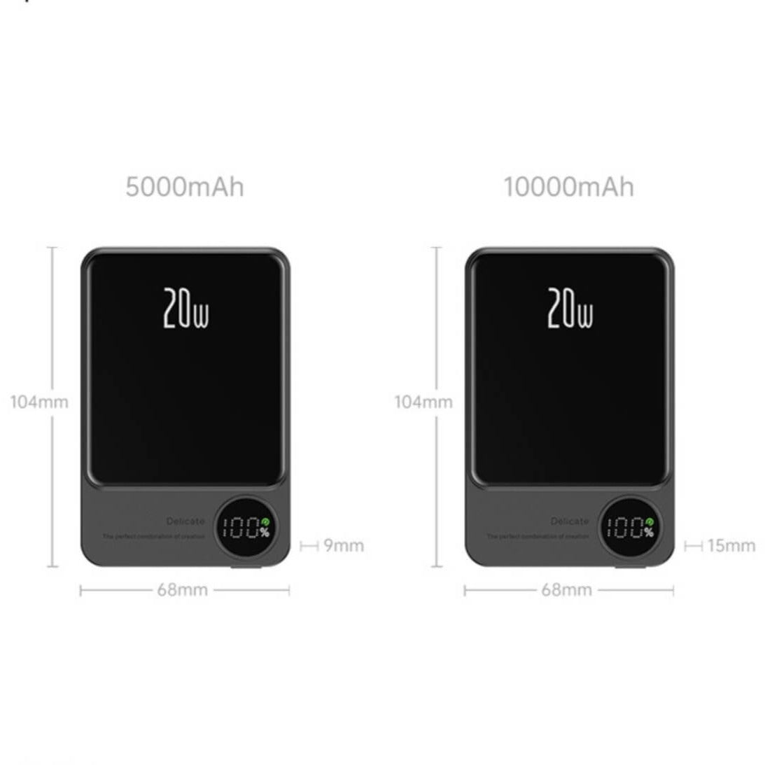 Macsafe - Ultratunn magnetisk trådlös powerbank