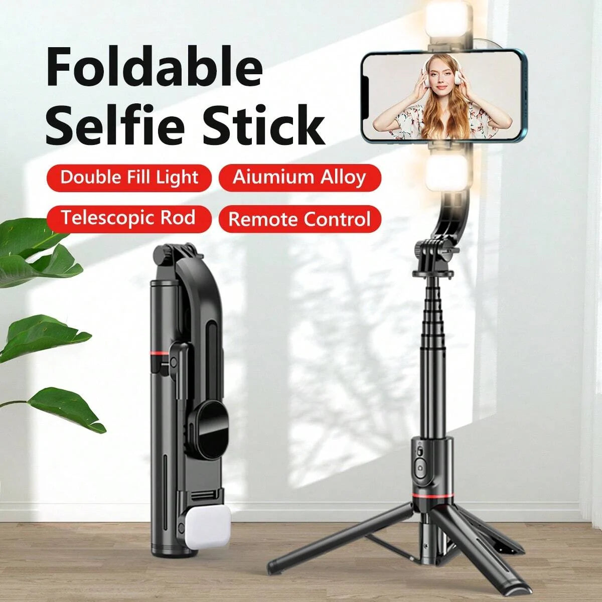 Vikbart Selfie Stick-stativ